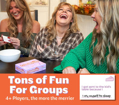 OFF TOPIC Friendsgiving laughs erupt during adult dinner party.