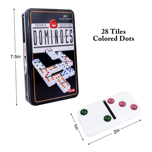 Offelec domino tiles dots close-up showing clear pips for all ages.