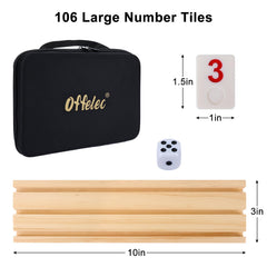 Offelec included dice and storage bag for quick setup.