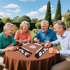 Offelec versatile racks suit American Mahjong and domino games.