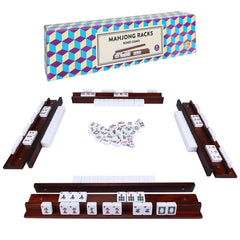 Offelec upgraded magnetic mahjong racks with four pieces for organized gameplay.