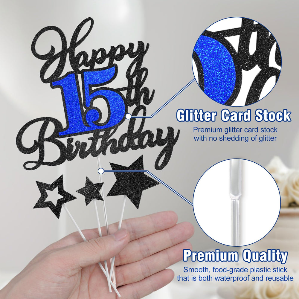 OffiCreative single-sided glitter topper provides stylish decor without overpowering the cake