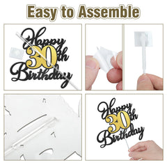 OffiCreative single-sided glitter topper shines from the front