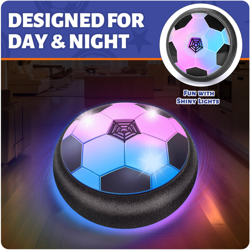 Battery-powered hover balls from Officygnet for extended play