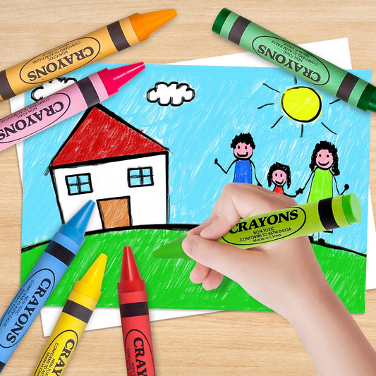 Officygnet crayons in box with a backpack, easy storage