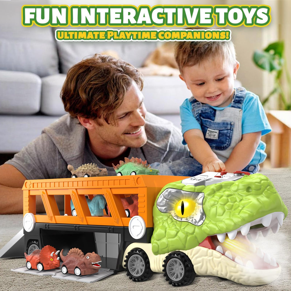 Officygnet-dinosaur-truck-storage-ramp easy access ramp for quick swaps.