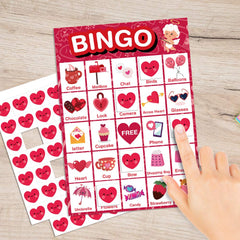 Officygnet family game night bingo, fun for kids and adults
