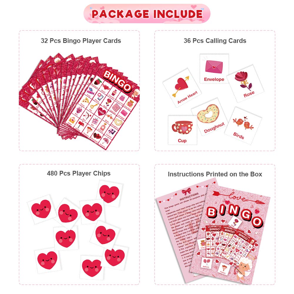 Officygnet heart chips 480-count for quick, engaging bingo turns
