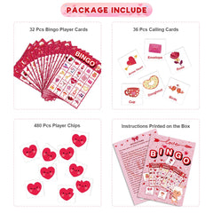 Officygnet heart chips 480-count for quick, engaging bingo turns