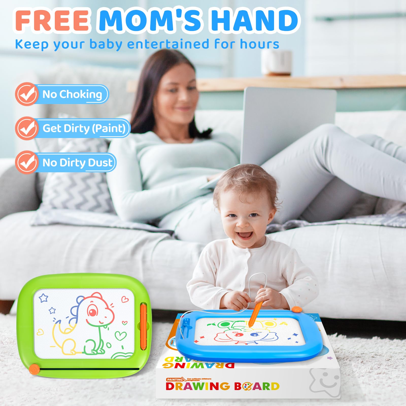 Officygnet lightweight portable doodle boards ideal for travel and on the go learning.