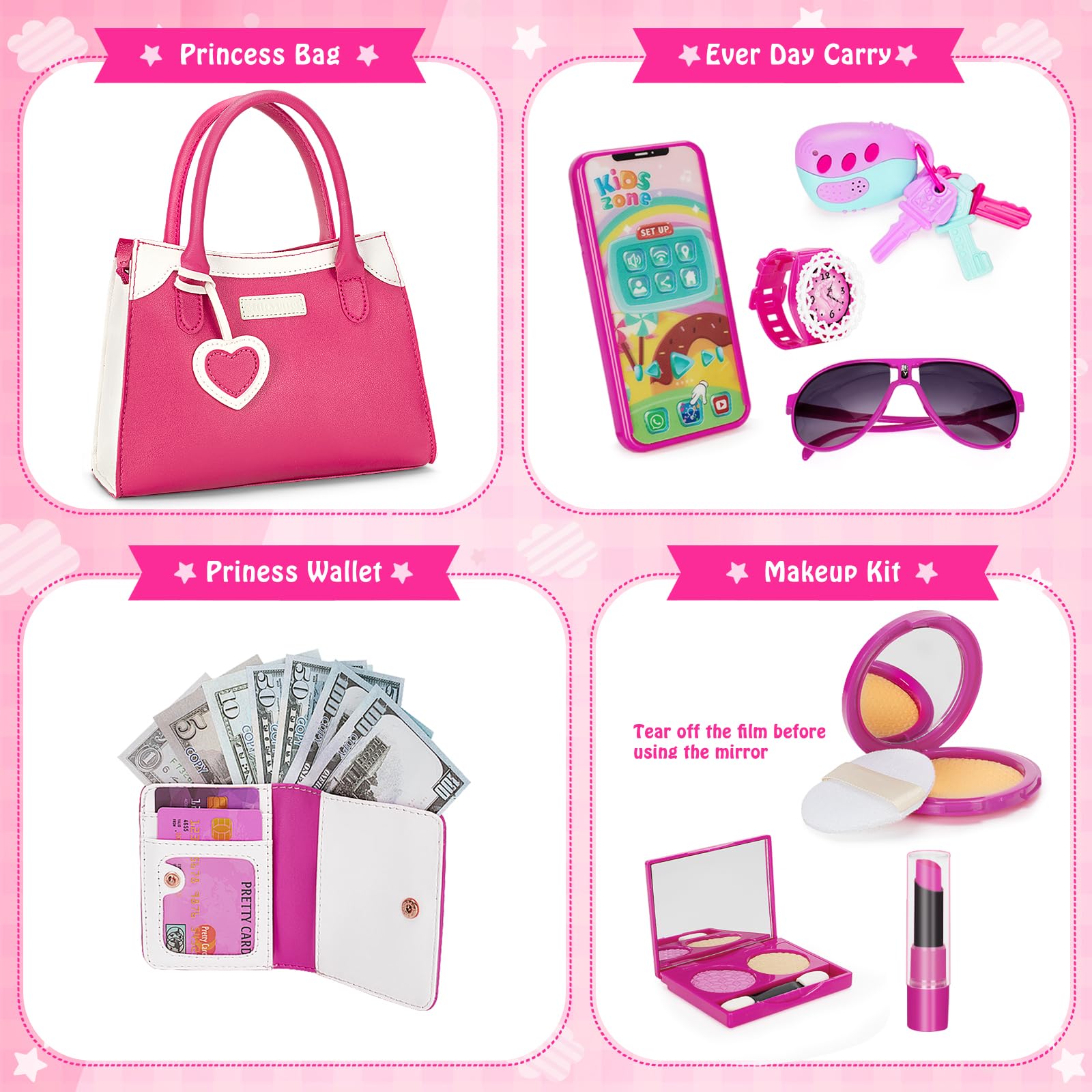 Officygnet pretend makeup palette, safe toy cosmetics to spark imaginative beauty play.
