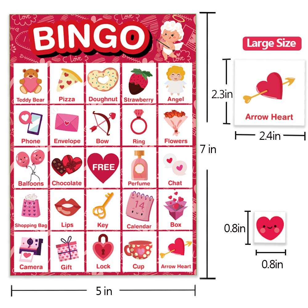 Officygnet Valentine’s bingo calling cards ensure smooth gameplay at gatherings