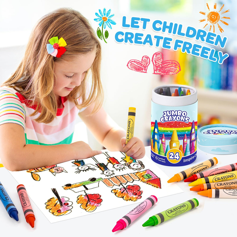 Officygnet washable jumbo crayons for quick cleanup