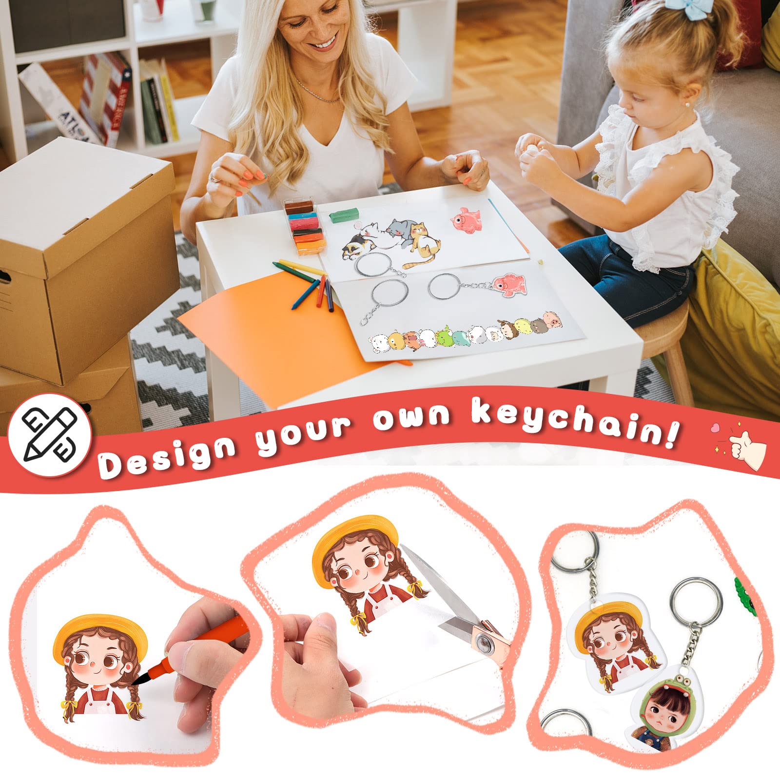 OFNMY 100 open rings included for easy assembly