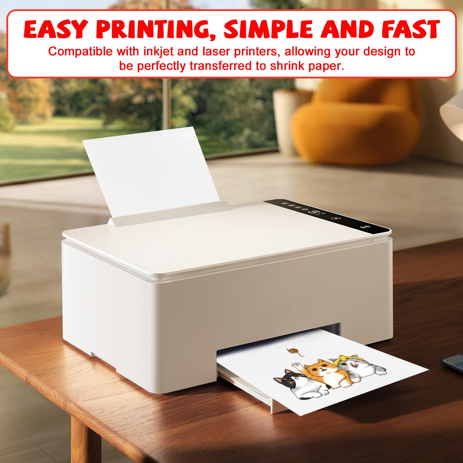 OFNMY frosted back side offers clearer ink transfer for sharp designs.