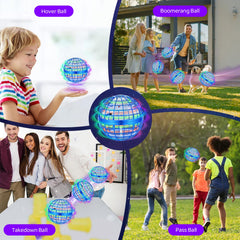 OFUN flying ball supports indoor and outdoor fun for all ages.