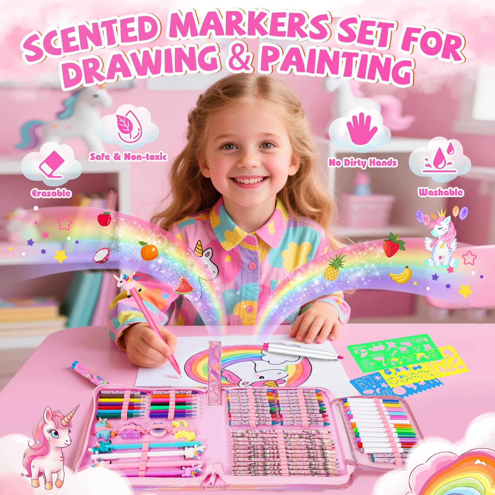 OFUSUY 24 crayons deliver bold, kid-friendly color palettes.