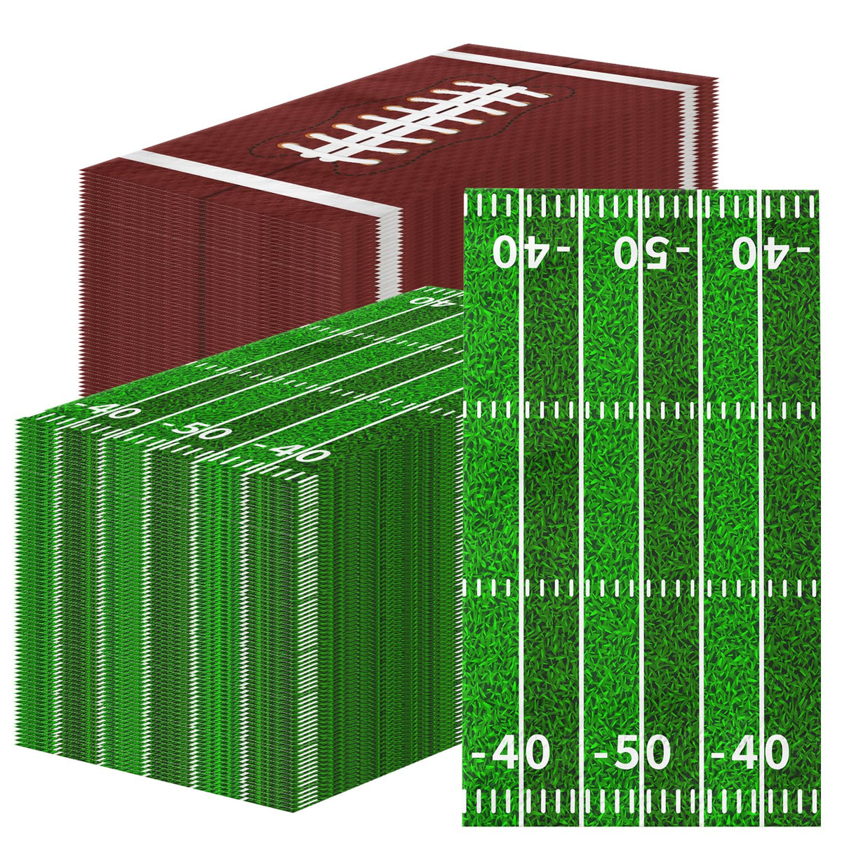 OGMOGKW football napkins with pattern collection for vibrant party tables