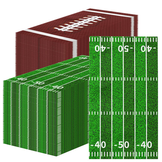 OGMOGKW football napkins with pattern collection for vibrant party tables