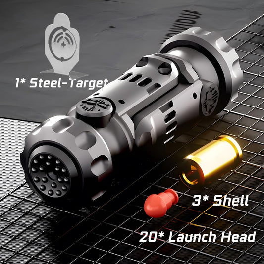 Ography fidget gun in black showing tactile rotation for focus.