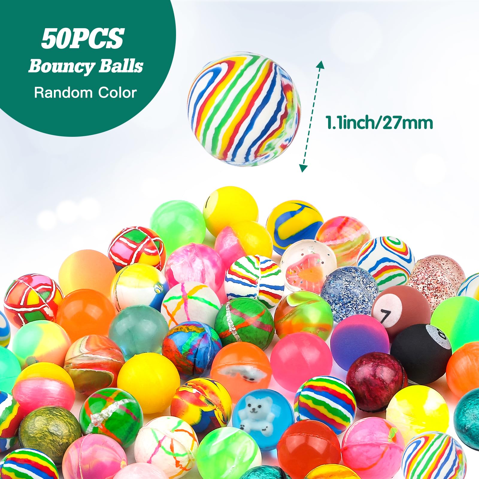 Ohanniewa 27 mm kids’ bouncy ball ideal for small-group games
