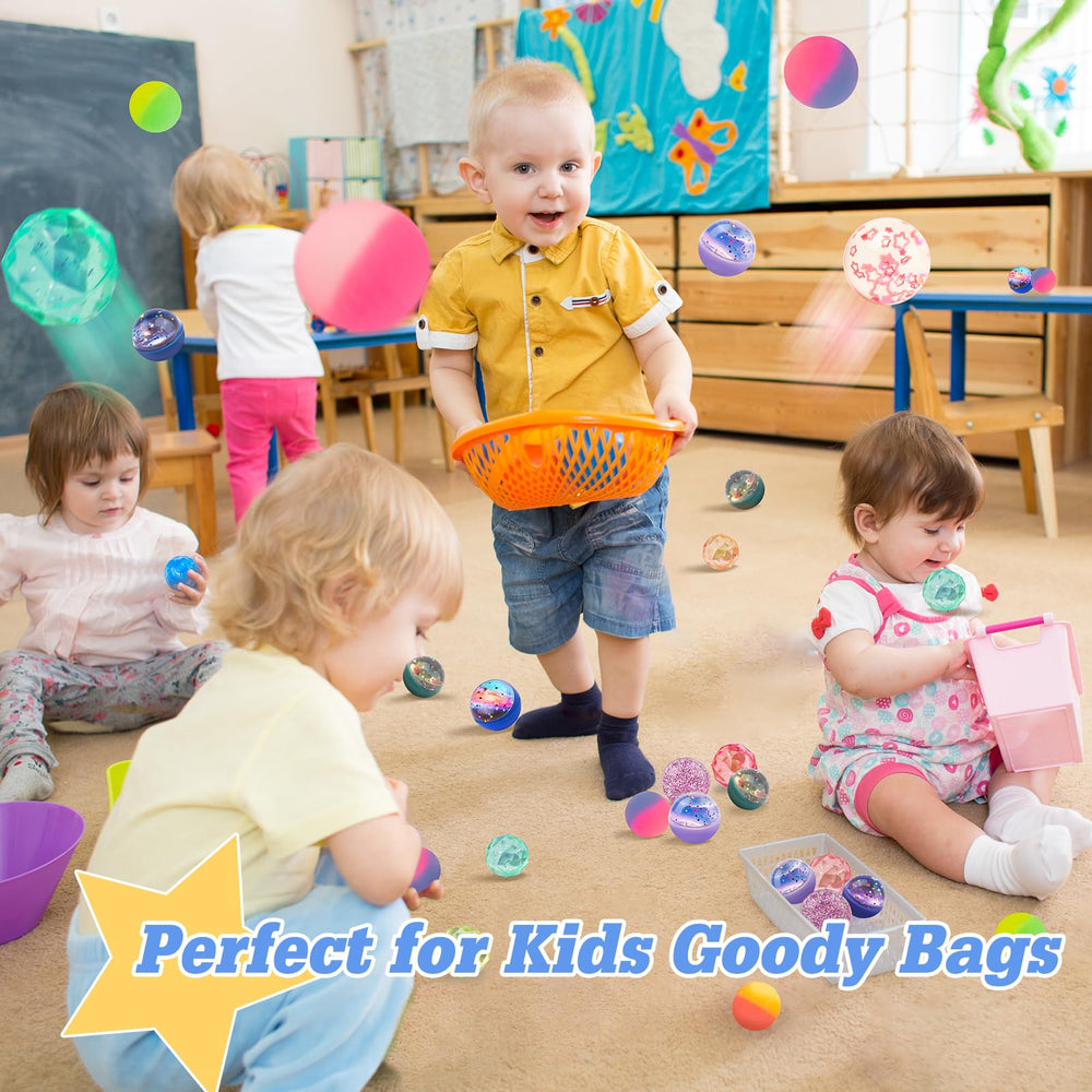 Ohanniewa bouncy balls colorful dots design helps group play and learning