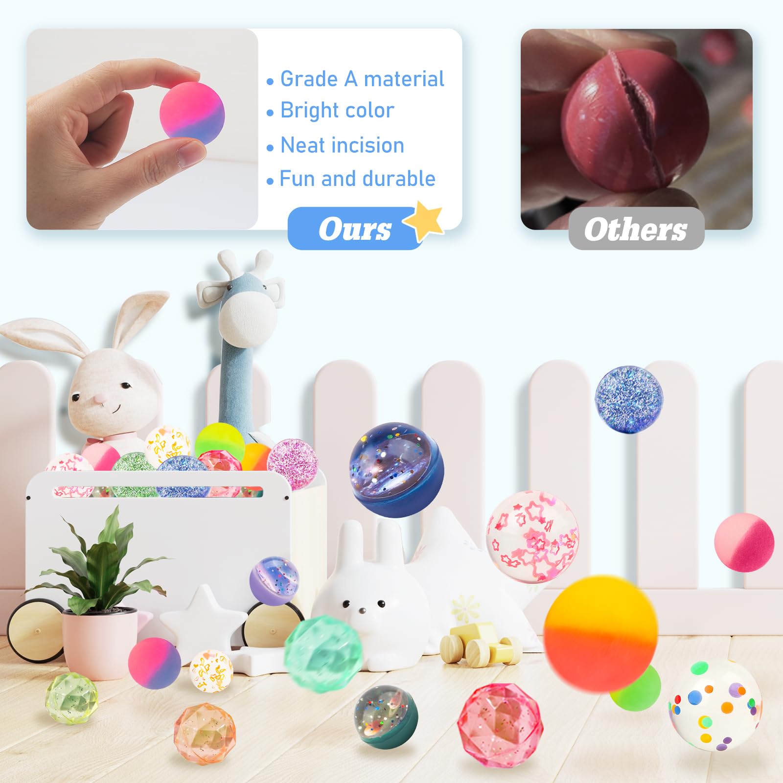 Ohanniewa bouncy balls diamond design adds dynamic flair to games