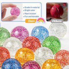 Ohanniewa 32 mm balls in six vibrant colors ready for party favors.
