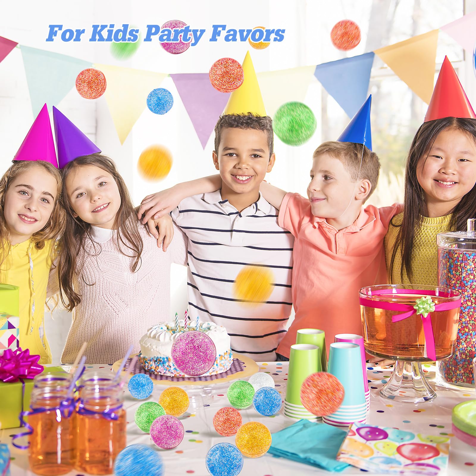 Ohanniewa party favors and carnival prizes with colorful gloss.