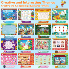 OHARLOBE Safari market scene mat encourages counting and vocabulary