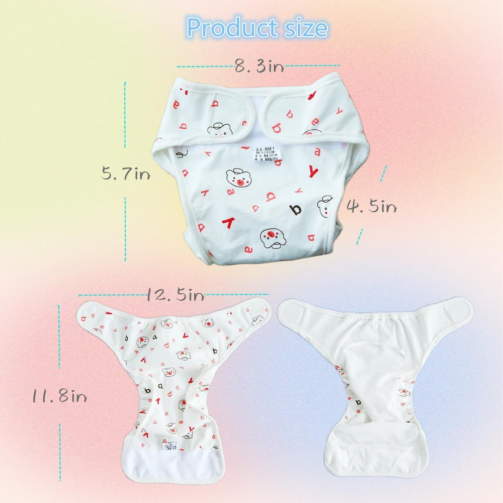 OHIJGN diapers fit 17-22 inch reborn dolls, close-up showing snug sizing