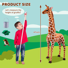 OHKIDS giraffe and woodpecker bird invite companionship