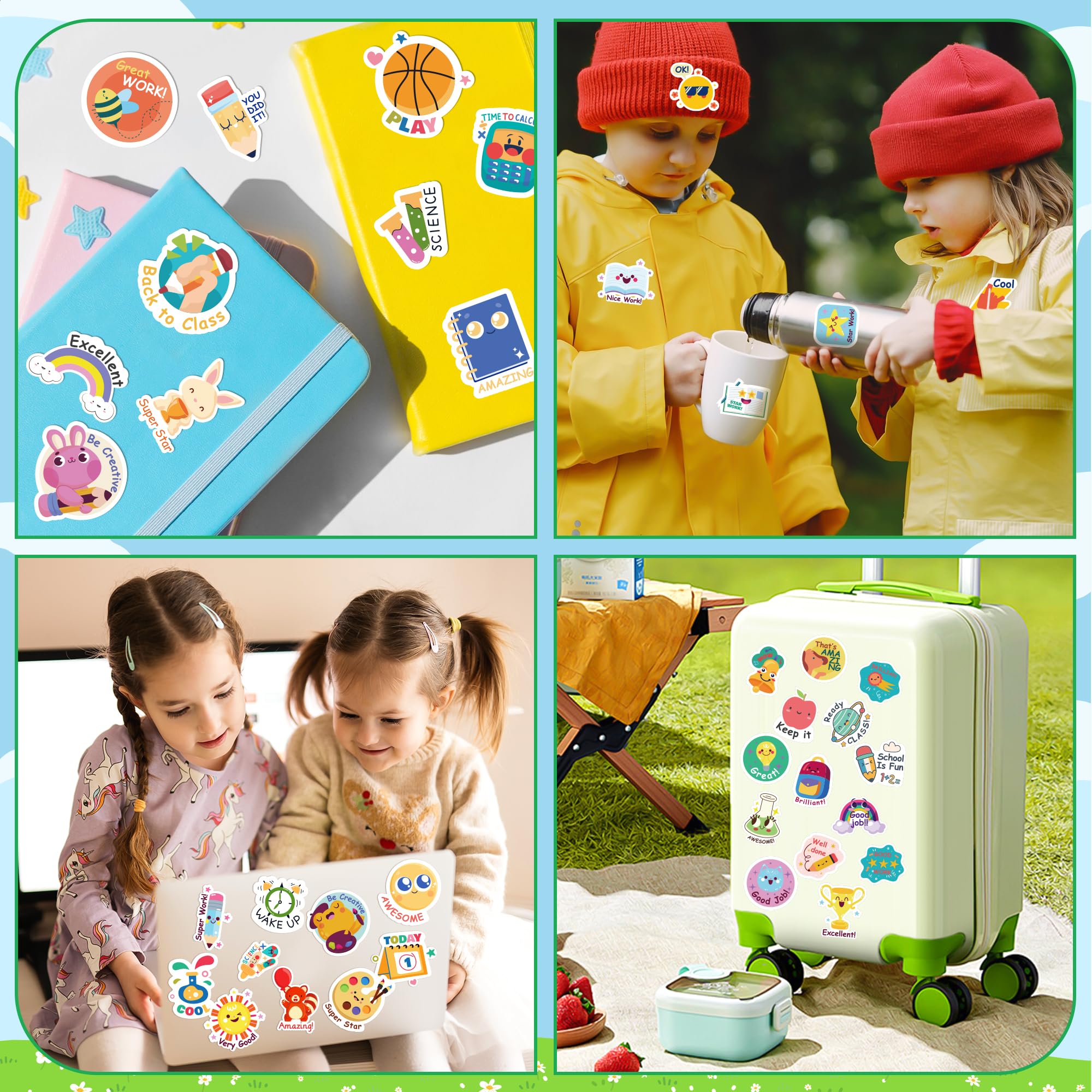 OHOME back to school decoration stickers brighten the classroom atmosphere.