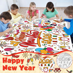 OHOME Coloring poster for kids crafts banner encourages creativity and fun