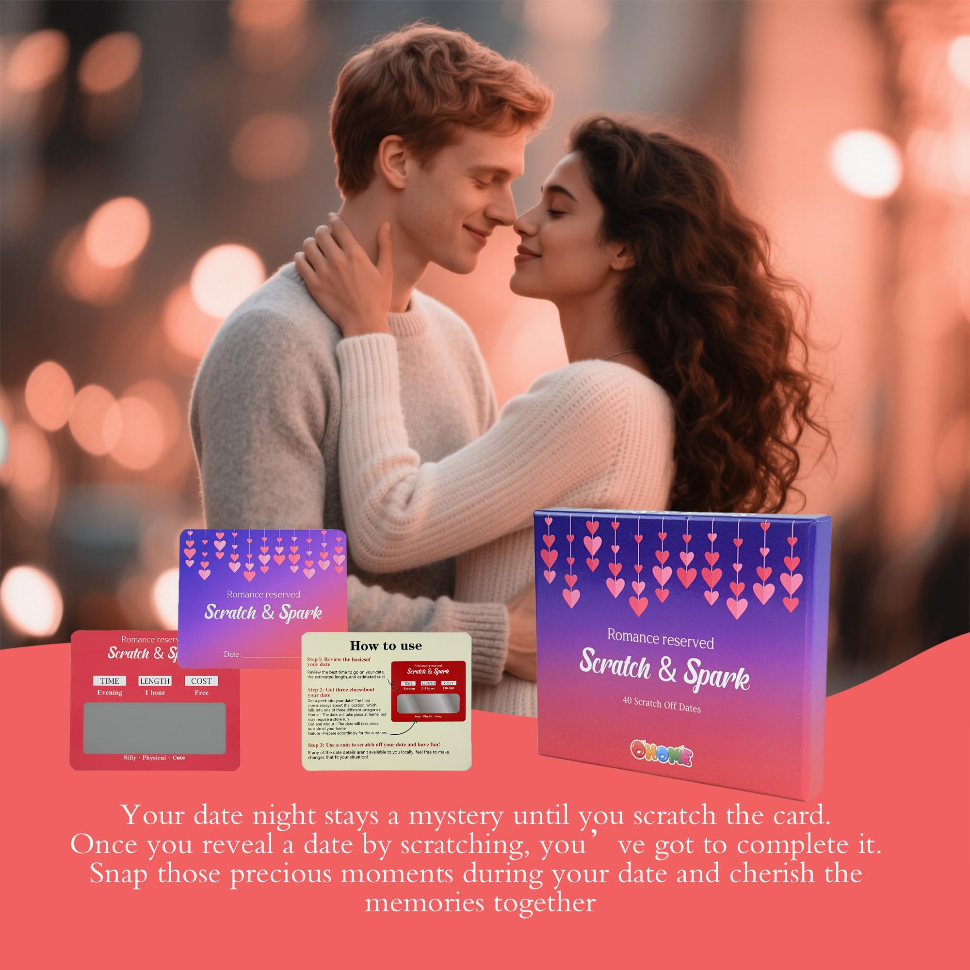OHOME date hint cards demonstrate indoor-outdoor versatility for easy planning.