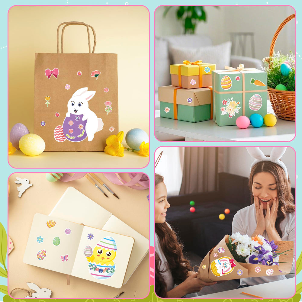 OHOME Easter basket decor stickers brighten home and party settings