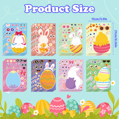 OHOME Easter stickers featuring bunnies, chicks, and eggs for classroom activities