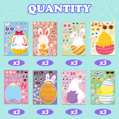 OHOME festive face stickers for fun baskets, cards, and decor