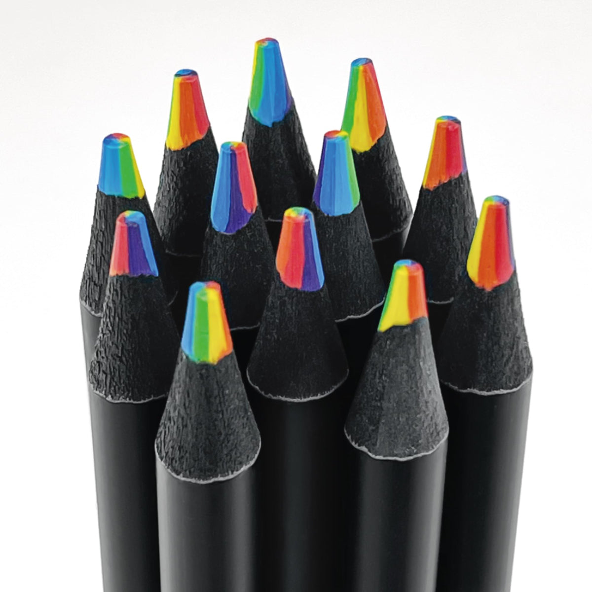 OHHOME rainbow pencils 12-pack in box, ideal Easter basket gift for budding artists.