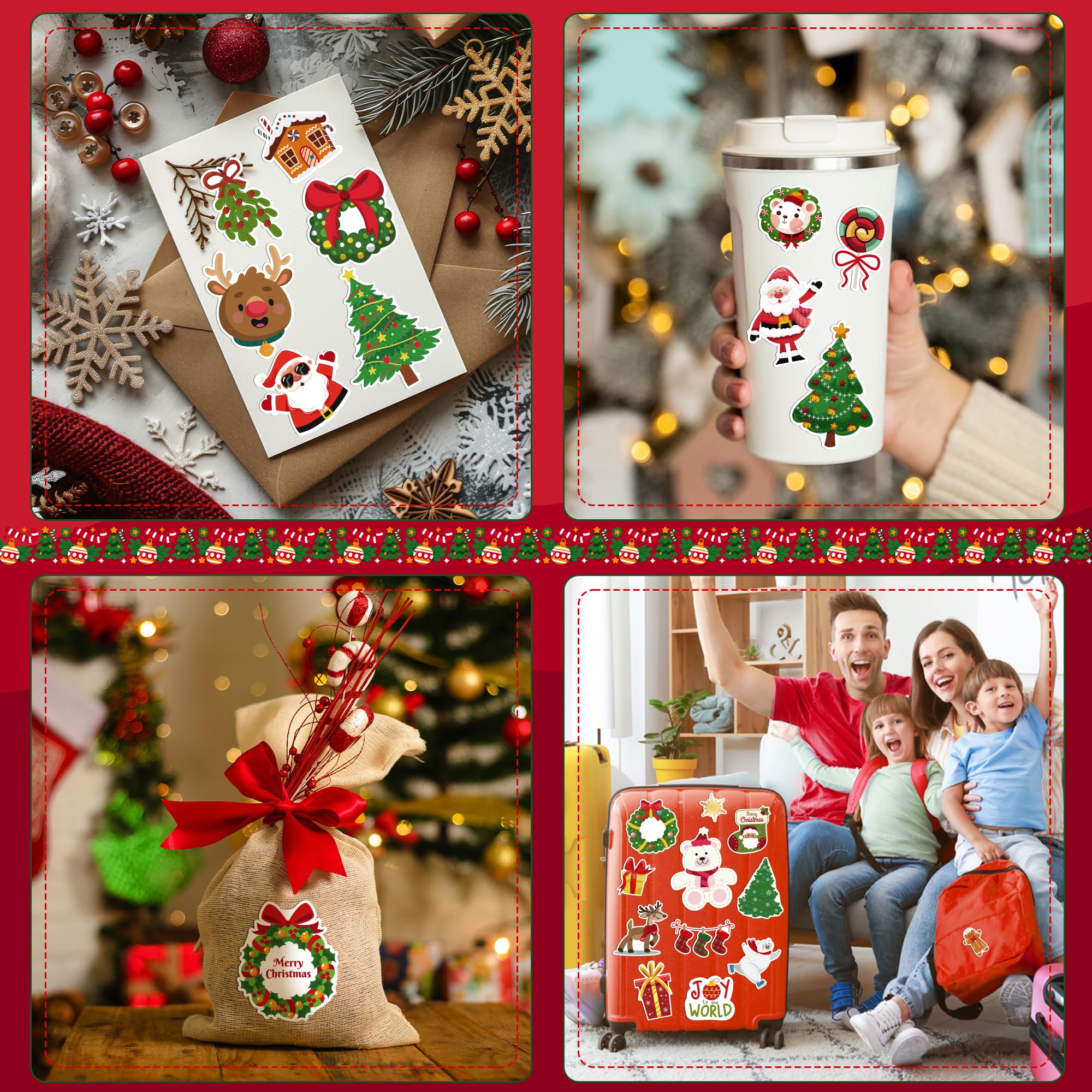 OHHOME easy-peel, non-toxic stickers for safe holiday decorating.