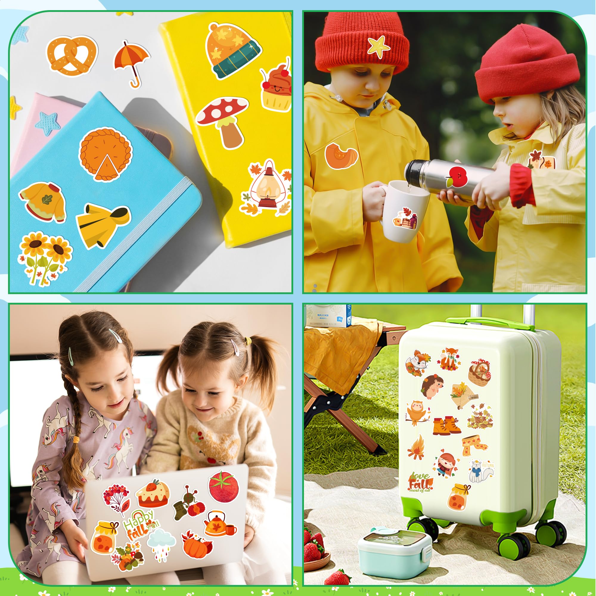 OHOME fall stickers waterproof and durable for indoor and outdoor displays.