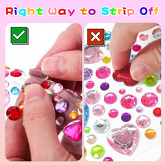 OHOME gem stickers ideal for decorating cups laptops and scrapbooks