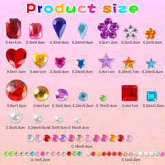 OHOME gem stickers pearl sheets provide random colors for cute crafts and jewelry accents