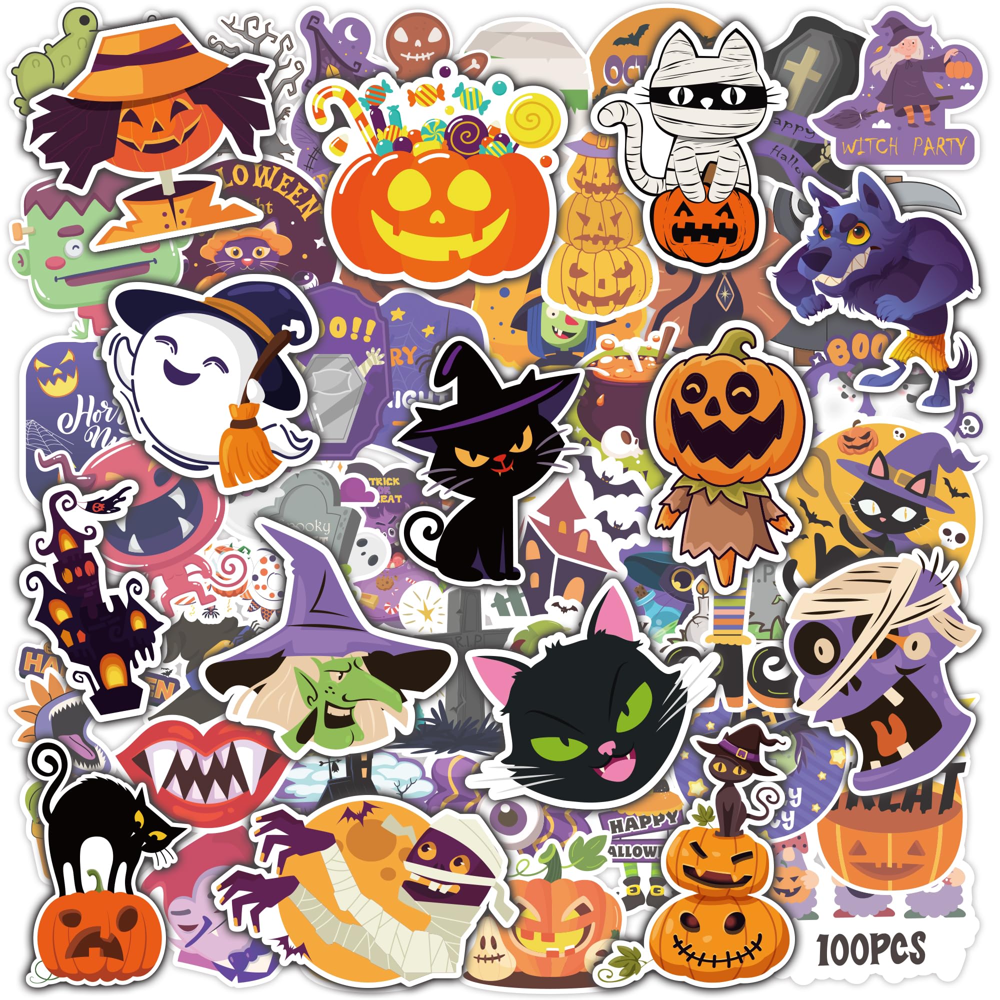 OHOME Halloween stickers ghost design for classroom crafts and decorations