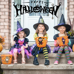 OHOME Halloween stickers treat bags ready-to-fill party favors.