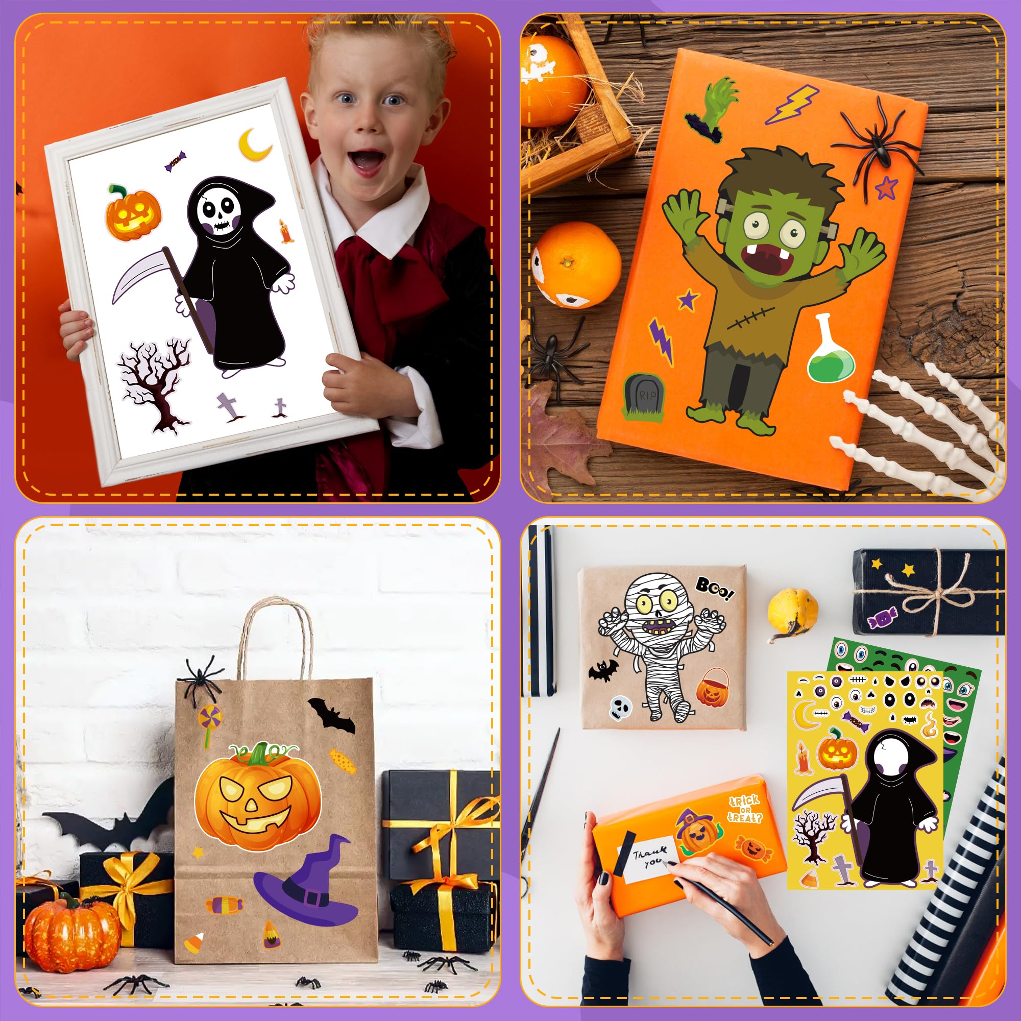 OHOME Halloween stickers window decor set for seasonal home accents.