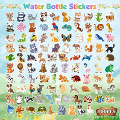 OHOME kawaii stickers 100 pcs: varied designs spark creativity in notebooks and crafts.