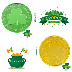 OHOME shamrock coins gold add a shiny accent to party favors and crafts.