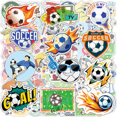 OHOME soccer stickers variety collection for water bottles and laptops.