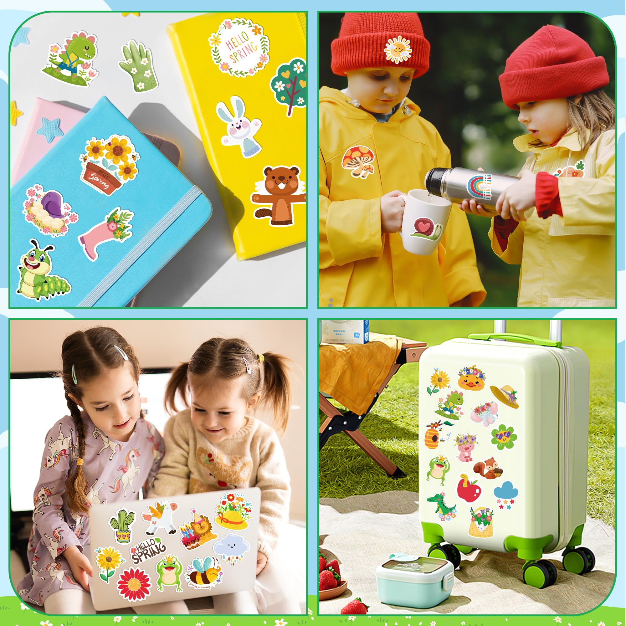OHOME spring stickers for scrapbook elements and DIY pages